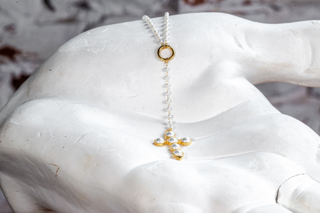 Coliere - Colier SAKRO Pearl cross