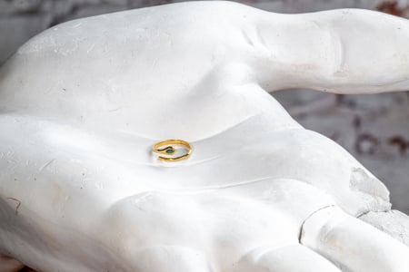 Inele - Inel SAKRO Snake green