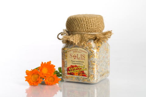 SARE DE BAIE HERBAL - Sare de baie cu plante medicinale GĂLBENELE 450g