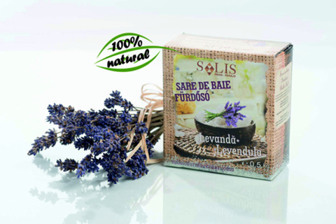SARE DE BAIE - Sare de baie sulfoiodurată LAVANDĂ 0,5kg