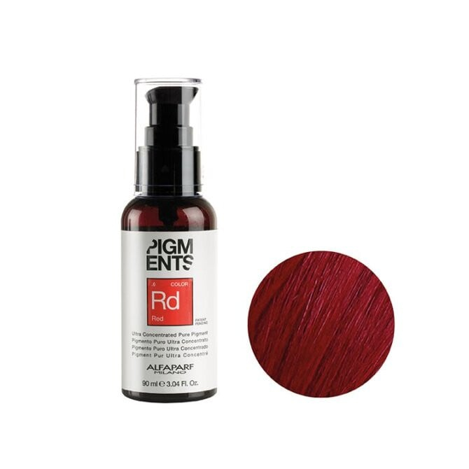 Alfaparf Pigments Red 90 ml – Pigment Roșu Ultraconcentrat pentru Păr, Culoare Intensă și Strălucire [1]