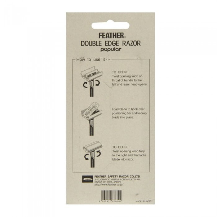 Aparat de ras clasic Safety Razor Feather Popular [4]