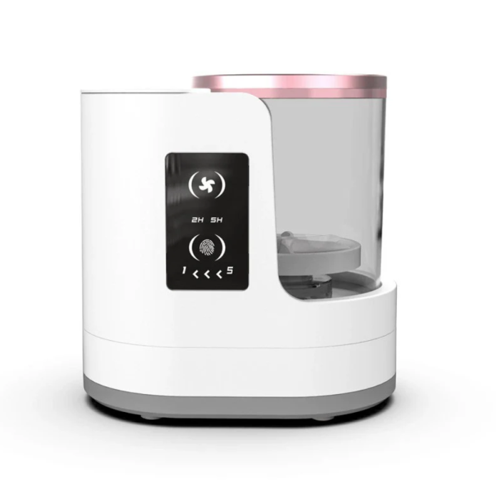 Dispozitiv portabil Vivimall pentru curățarea și uscarea pensulelor de machiaj alb [5]