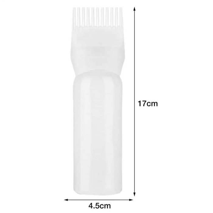 Dozator Aplicator Vopsea de Par Sela 180ml cu Pieptene pentru Vopsirea Radacinilor [2]
