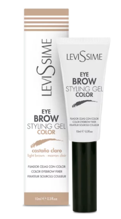 Fixator de sprâncene colorate, Eyebrow Styling Gel Color Light Brown 10ML [1]