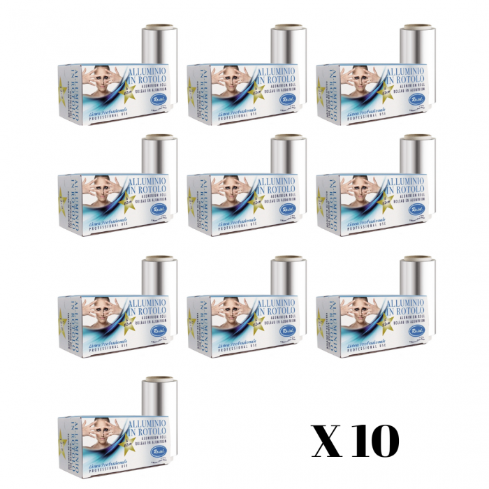 Folie de aluminiu Xanitalia pentru vopsit suvite 12cm x 100m set 10 bucati [1]