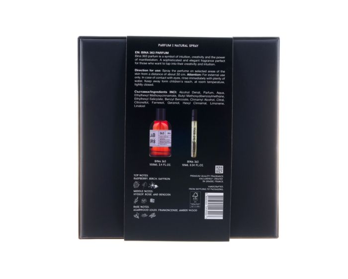 Labor8 BINA 363 Set Cadou (Apa de Parfum 100 ml + Apa de Parfum 10ml) Unisex - Salon Expert [3]