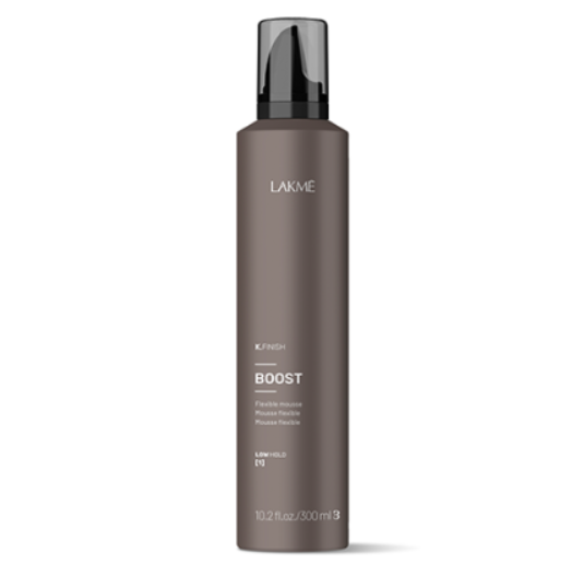 Lakme K.Finish Boost Flexible Mousse 300ml – Spumă profesională pentru volum, textură naturală și protecție termică [1]
