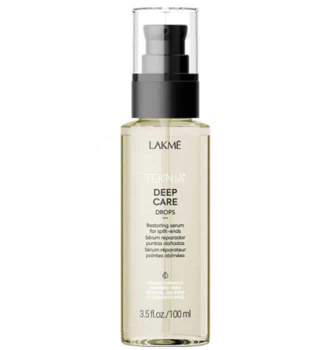 Lakme Teknia Deep Care Drops 100ml – Ser reparator profesional pentru păr uscat, degradat și lipsit de strălucire [1]