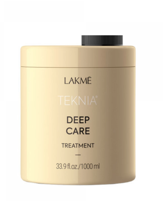 Lakme Teknia Deep Care Treatment 1000ml – Mască profesională reparatoare pentru păr degradat și deteriorat [1]