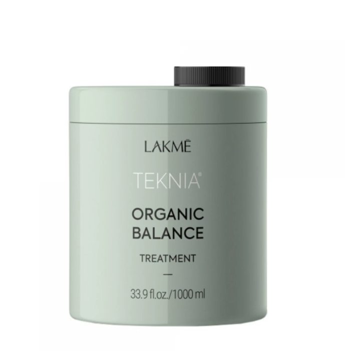 Lakme Teknia Organic Balance Treatment 1000ml – Tratament profesional intensiv de hidratare pentru păr uscat și deshidratat [1]