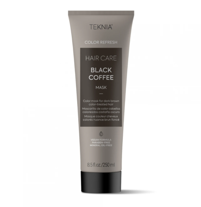 Lakme Teknia Refresh Black Coffee Mask 250ml – Mască nuanțatoare vegană șaten închis pentru păr colorat [1]