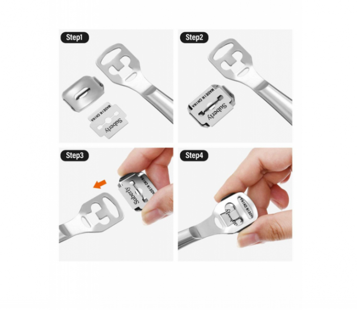 Lame brici pentru bataturi calcaie din metal 100 rezerve [2]