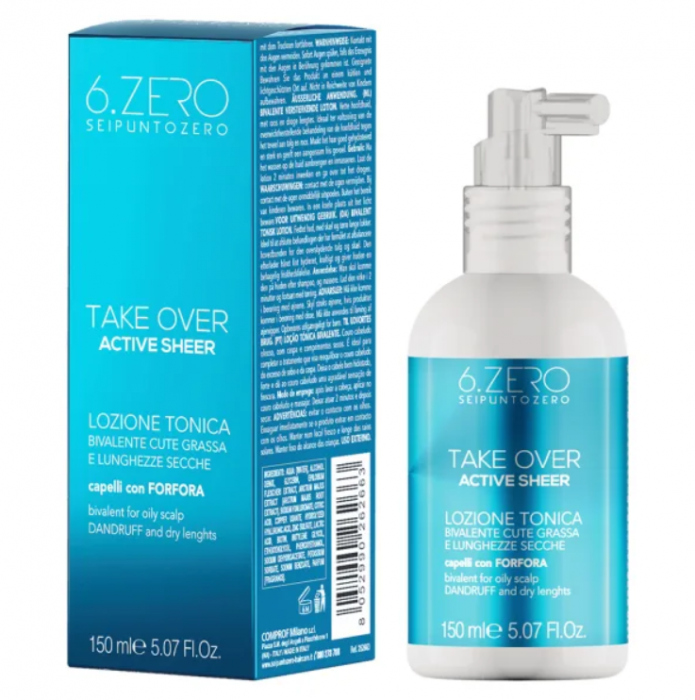 Lotiune tonica antimatreata si antisebum, 6.Zero Take Over Active Sheer 150 ml [1]