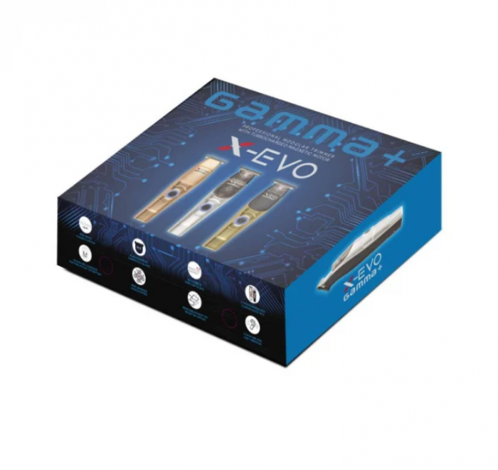 Mașină de tuns și contur - trimmer X-EVO + BONUS 2 COVERS - Gamma Piu [3]