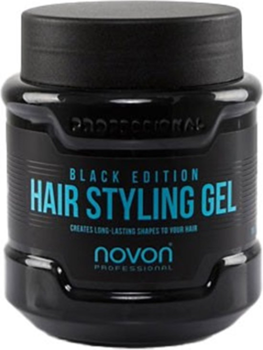 Novon Hair Styling Gel Black Edition 700 ml – Gel de păr profesional, fixare puternică [1]