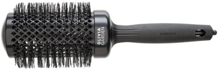Olivia Garden Expert Blowout Shine Round Brush Black 55 mm [1]
