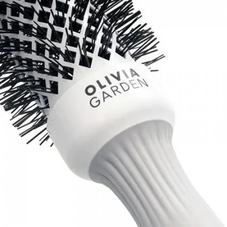 Olivia Garden Expert Blowout Shine White & Gray 25mm – perie profesională de coafat [2]