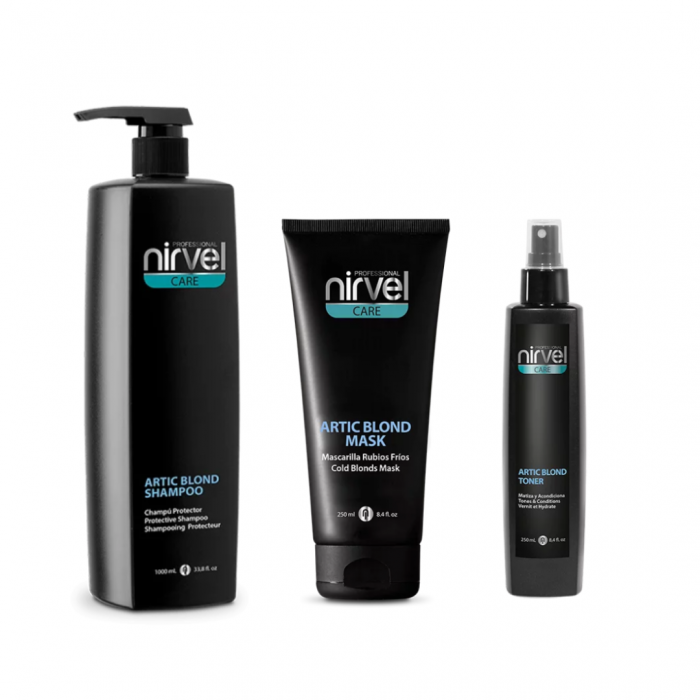 Pachet pentru par blond, Toner 250ml, Masca 250ml, Sampon 250ml [1]