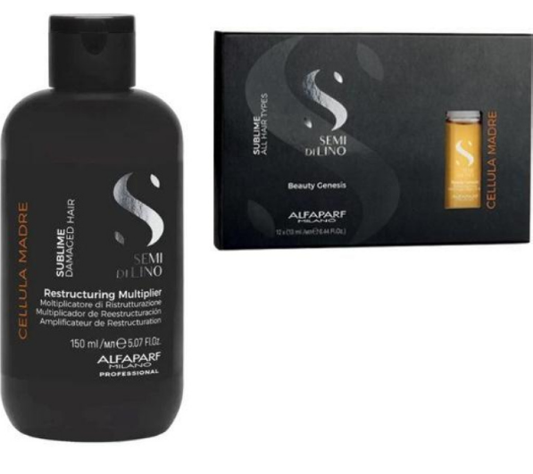 Pachet pentru regenerare si restructurare Alfaparf Milano Cellula Madre Elixir de regenerare + Tratament de restructurare [1]