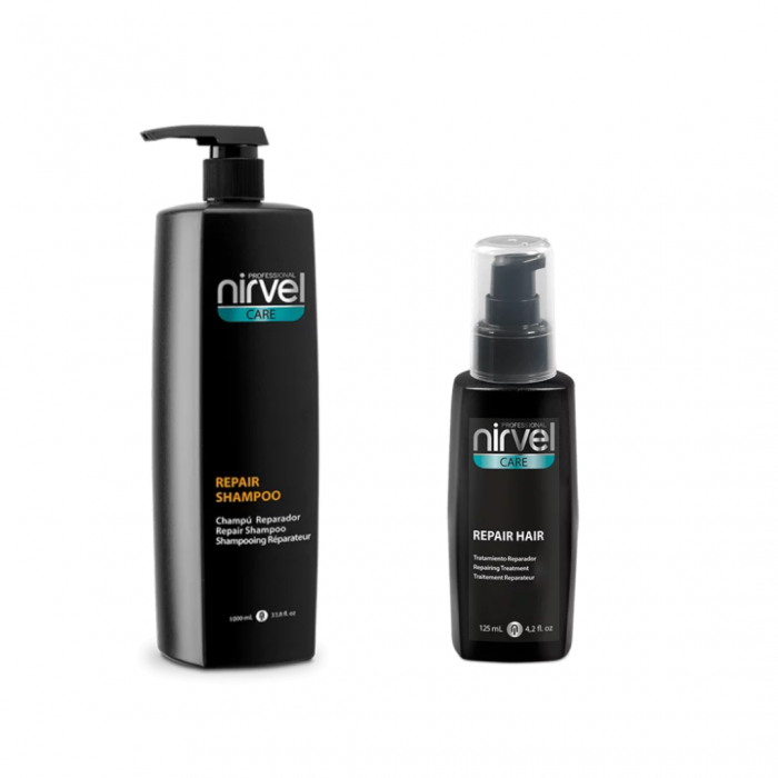 Pachet reparare si hidratare intensa, pentru par deteriorat si uscat Sampon Repair 1L, Serum Repair 125ml [1]