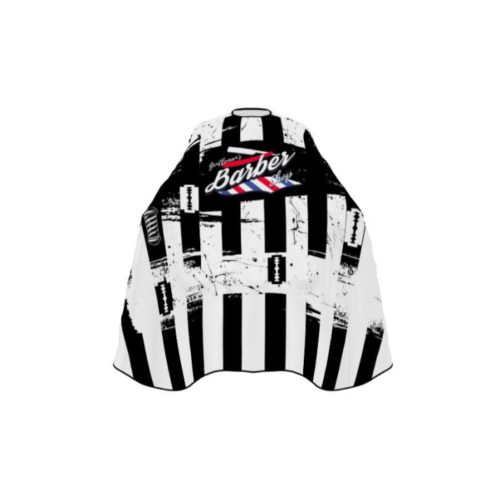 Pelerina Profesionala Frizerie si Coafor Barber Gentleman Impermeabila 140x160cm cu Guler Elastic si Cleme [5]