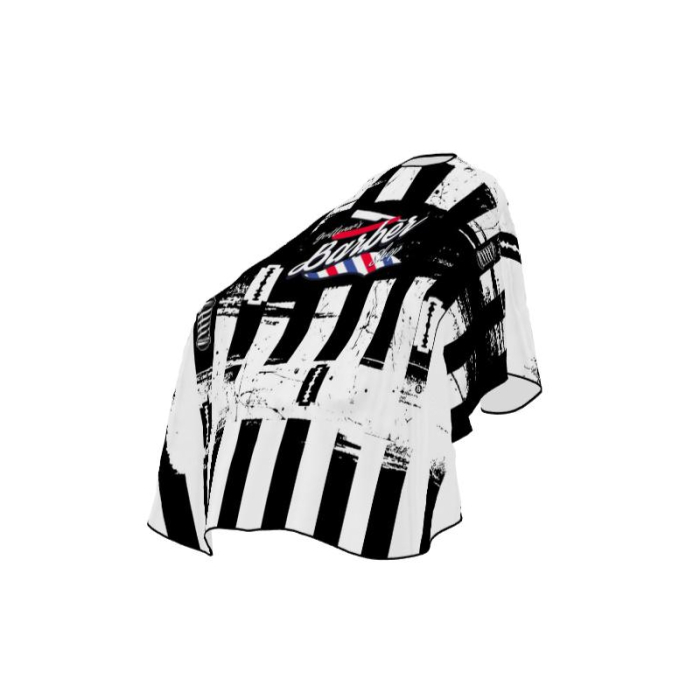 Pelerina Profesionala Frizerie si Coafor Barber Gentleman Impermeabila 140x160cm cu Guler Elastic si Cleme [4]