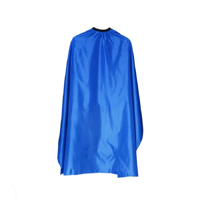 Pelerina Profesionala pentru Frizerie si Tuns Sela Albastra Impermeabila 140x115cm cu Guler Elastic si Cleme [2]