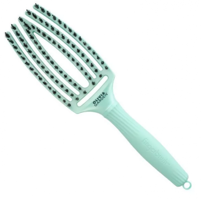 Perie De Par Profesionala Pentru Descalcire Cu Peri De Mistret si Nailon Fingerbrush Iconic Boar&Nylon ARCTIC TEAL [1]