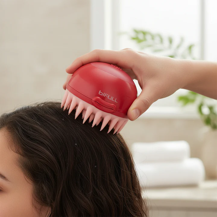 Perie pentru Masajul Scalpului Bifull Coquille Treatments Brush – Curățare și Relaxare Profesională [2]