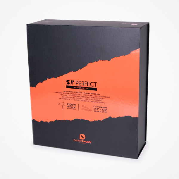 Placa de Întins + Uscător de Păr Profesional SP PERFECT – COPPER EDITION | Performanță Profesională pentru Păr Neted și Strălucitor [2]