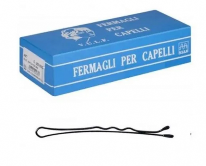 Sabrina Agrafe de par ondulate maro cu bulb 5 cm cutie 500gr [1]