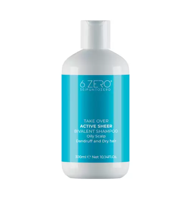 Sampon antimatreata si antisebum, 6.Zero Take Over Active Sheer 300 ml [1]