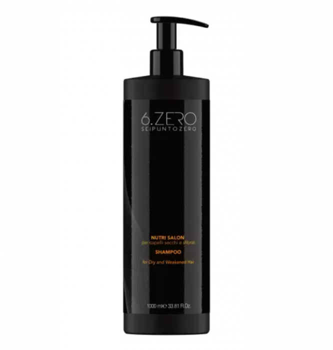 Sampon nutritiv pentru par uscat si fragil, 6.Zero Nutri Salon 1000 ml [1]