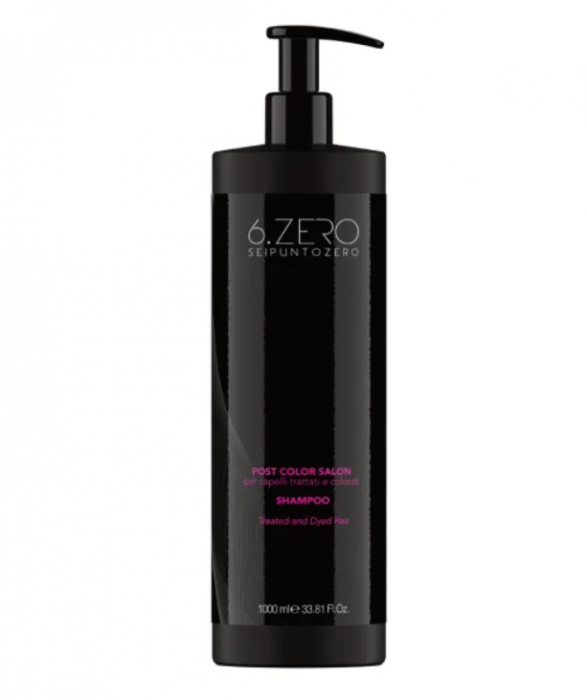 Sampon pentru par vopsit si tratat, 6.Zero Post Color Salon 1000 ml [1]