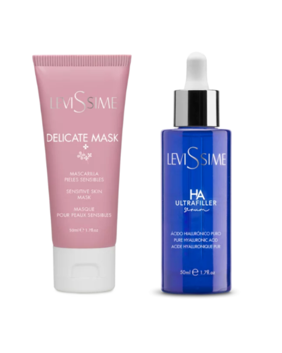 Ser cu acid hialuronic pur, HA ULTRAFILLER SERUM 50ML + Mască pentru ten sensibil, Delicate Mask 50ML [1]