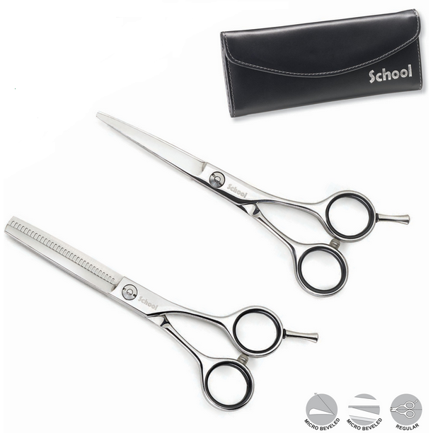 Set 2 foarfece tuns si filat din otel Kiepe 212 School 5.5 inch [1]
