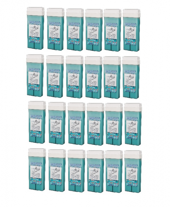 Set 24 Buc. Ceara de unica folosinta Aquamarine ItalWax Flex 100ml [1]