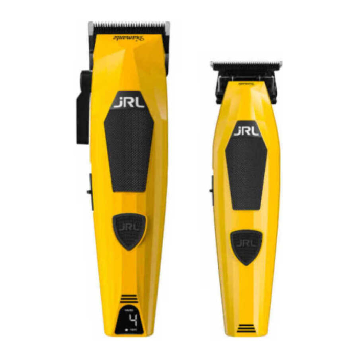 Set JRL Diamante Yellow 2025C 2025T Clipper Trimmer Profesional Brushless 8200RPM [6]