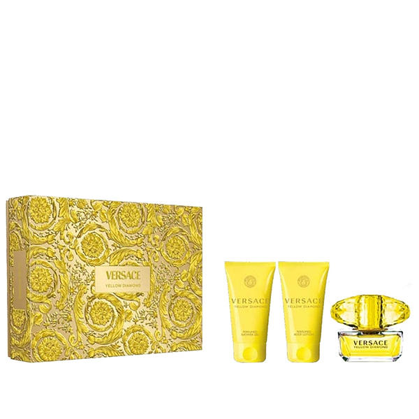 Set Versace Yellow Diamond, Femei, Eau De Toilette, 50ml + Gel de dus 50ml + Lotiune de corp 50ml [1]
