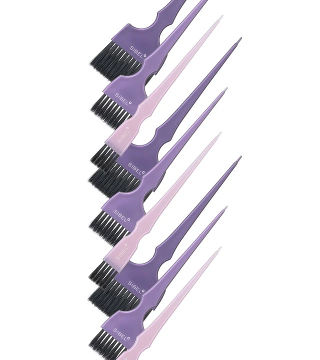 Set 6 pensule vopsit par Sibel MishMash colorate profesionale pentru salon [3]