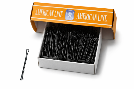 Accesorii - Agrafe negre ondulate 6 cm cu vârfuri rotunjite – 500 g