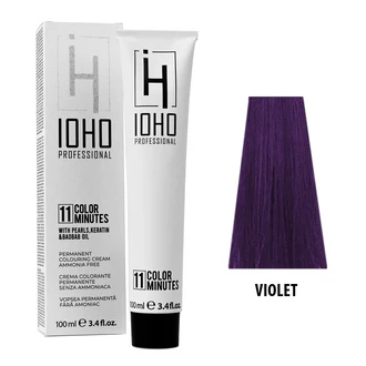 Vopsea de par - Vopsea corector violet Ioho Professional – fără amoniac, neutralizare tonuri galbene și corecție culoare profesională