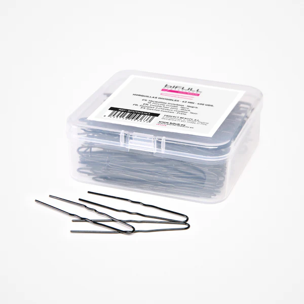 Accesorii - Ace de Coc Metalice Negre Ondulate Bifull 6.2 cm – Set 400 Buc Profesionale