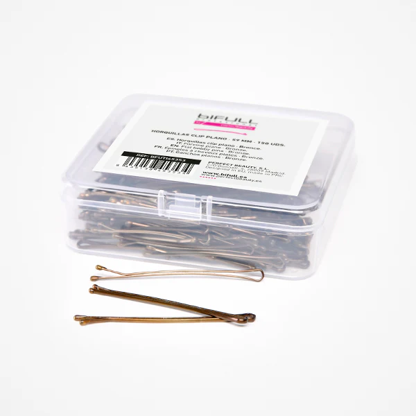 Accesorii - Agrafe de Păr Metalice Arămii Ondulate Bifull Wavy Bobby Pins Bronze 5.9 cm – Set 150 Buc
