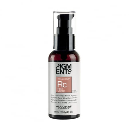 Colorare - Alfaparf Pigments Metallic Color Rose copper - Pigment pur ultraconcentrat Roz Aramiu Metalic