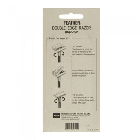 Aparat de ras clasic Safety Razor Feather Popular [3]