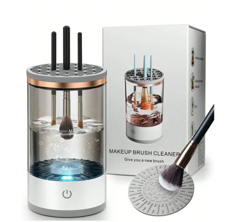 Accesorii - Aparat pentru curățat pensule de machiaj 2-în-1 cu funcție de spălare și uscare