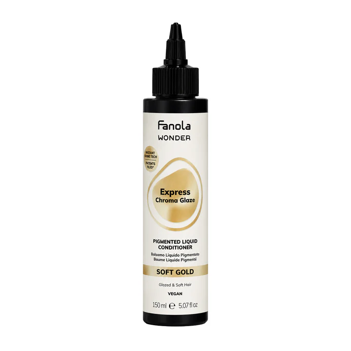 Balsam - Balsam Nuanțator Auriu Deschis Fanola Express Wonder Chroma Glaze Soft Gold 150ml – Luciu Intens și Reflexii Aurii