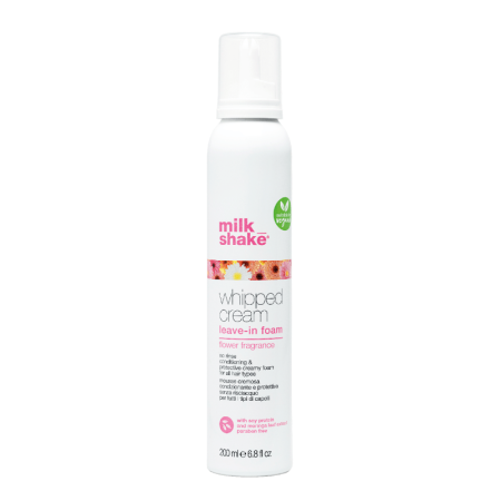 Coafura si Frizerie - Balsam Spumă Hidratant Fără Clătire Milk Shake Whipped Cream Leave-In Foam 200 ml cu Proteine din Lapte și Moringa